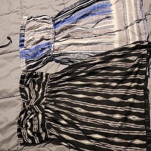 Bundle of two billabong strapless dresses